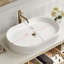 Meuble-lavabo mural moderne 39,3 po avec meuble-lavabo flottant en céramique massif-126230202
