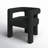 Aruna Solid Boucle Dining Arm Chair-422154688