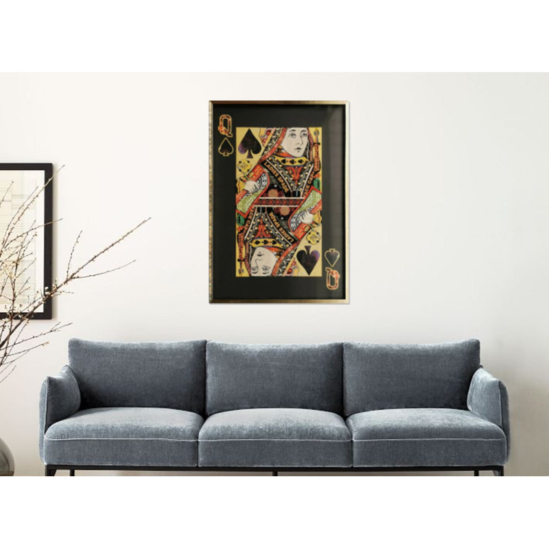 «Queen of Black Spade», art mural, Noir