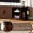 70" Fluted TV Stand with Hideaway Tambour Sliding Doors & Golden Handles for TVs up to 75"-128989941