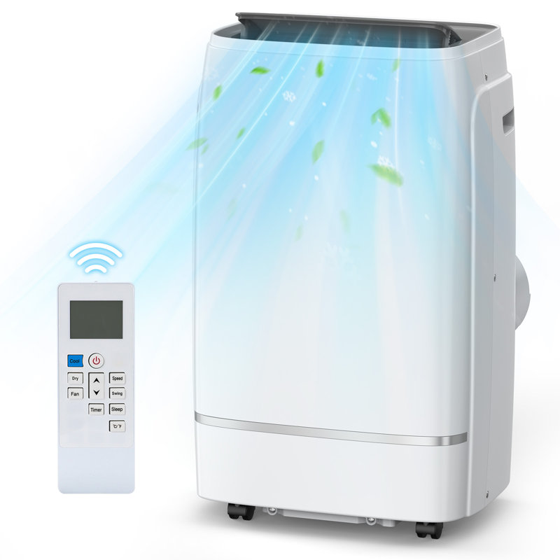 13,000 BTUs Portable Air Conditioner with cooling/dehumidification/fan/sleep mode, 4-IN-1 Portable AC with 24H Timer & Remote Control & Window Kit
