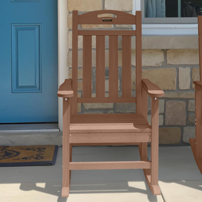 HDPE Rocking Adirondack Chair Rocking Fire Pit Chairs Patio Rocker Chair