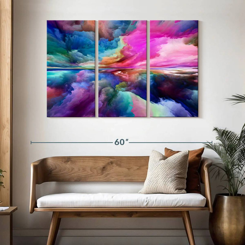 Avery Rainbow Clouds, 32" H x 50" W