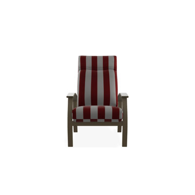 Chaise de patio inclinable avec coussins Askar