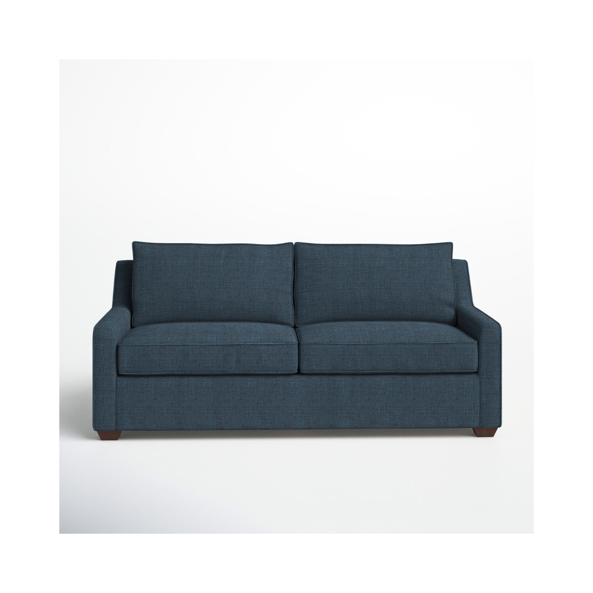 Gemi 72'' Upholstered Sleeper Sofa, Zuma Navy Textured Linen