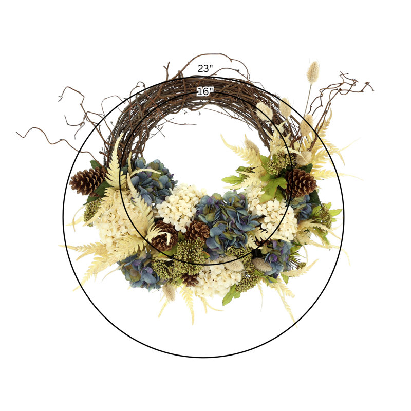 Fall Wreath and Floral Arrangement Bundle
