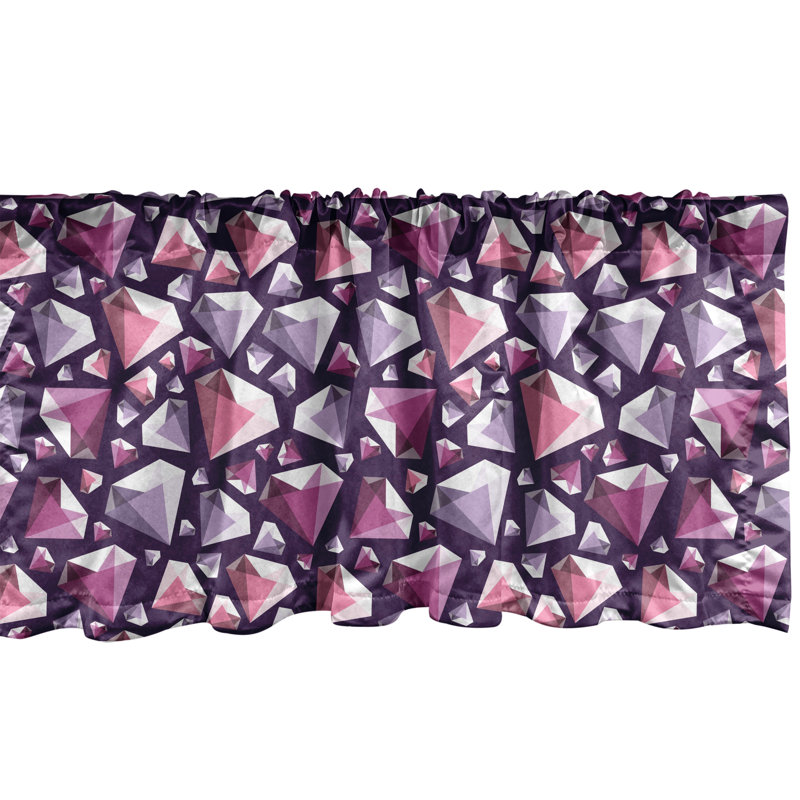 Ensemble de 2 cantonnières Ambesonne Diamonds, L 54 po x L 12 po