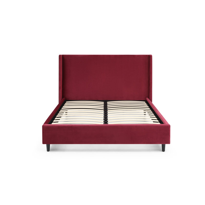 Amarantha Upholstered Bed, Double (4'6), Red