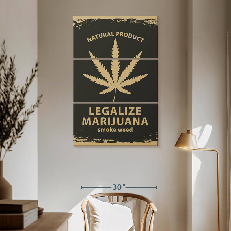 Marijuana Campaign, 65" H x 42" W