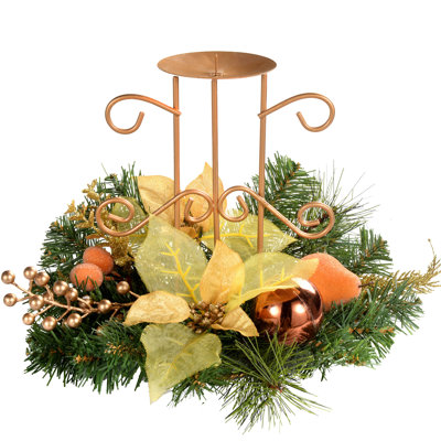 Poinsettia Candelabrum Arrangement