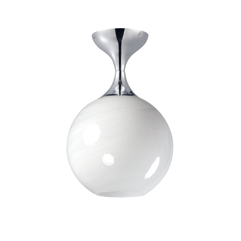 Neve-Semi-Flush Mount, Polished Chrome
