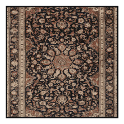Tapis brun lavable à la machine