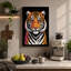 Tiger's Intense Gaze Modern - Wrapped Canvas-1227830114-1227830122
