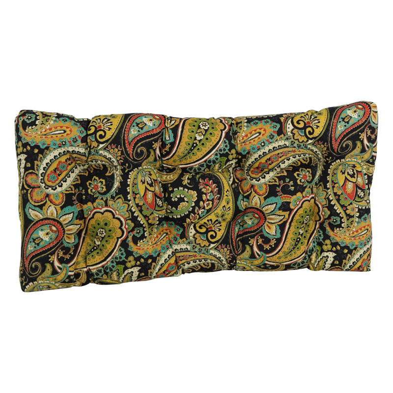 Outdoor 5'' Loveseat Seat Cushion, Yellow