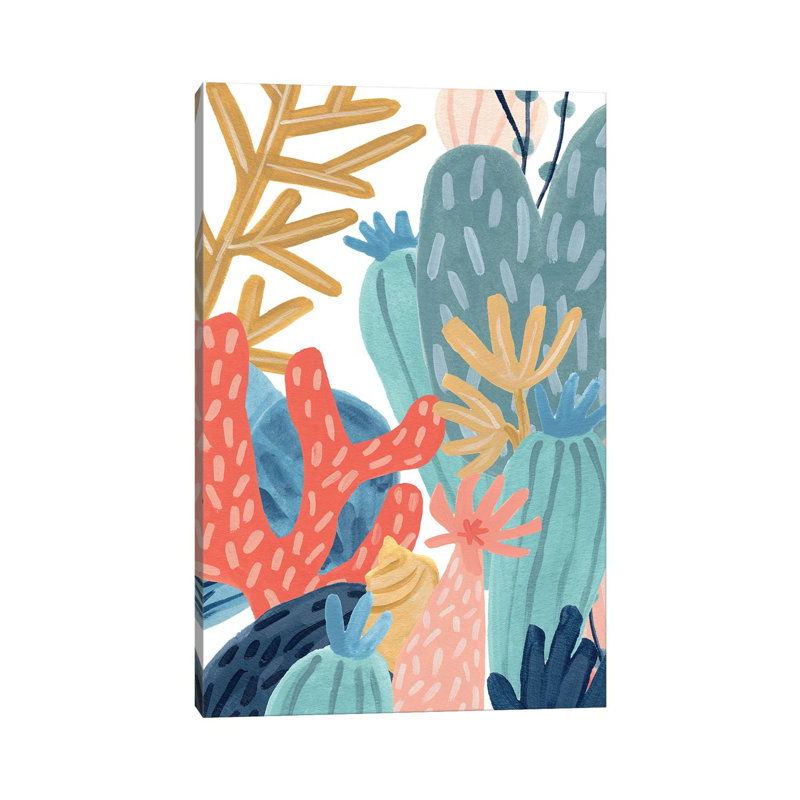Paper Reef II by June Erica Vess - Wrapped Canvas Painting, 152.5 cm H x 101.5 cm W