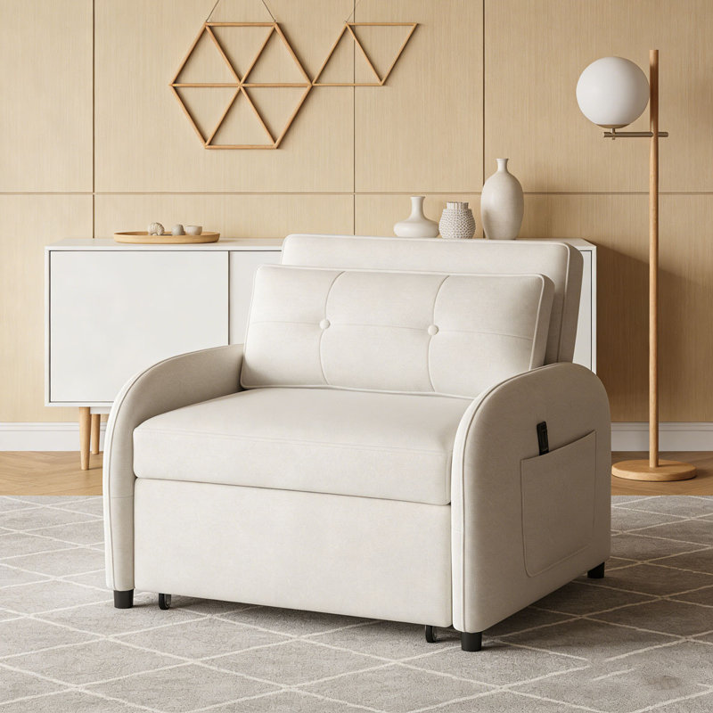 Fauteuil convertible 3 en 1, Beige