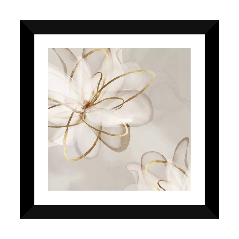 Beauté transparente I - Imprimé, H 16 po x l 16 po, Papier dans un cadre photo, Noir