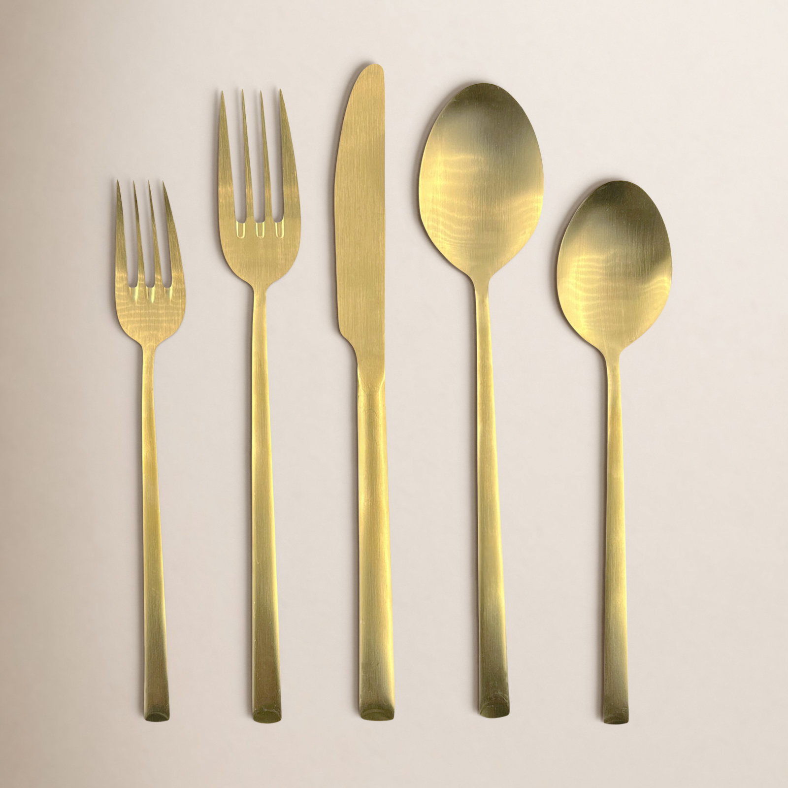 Flatware Set - Service for 1, Gold