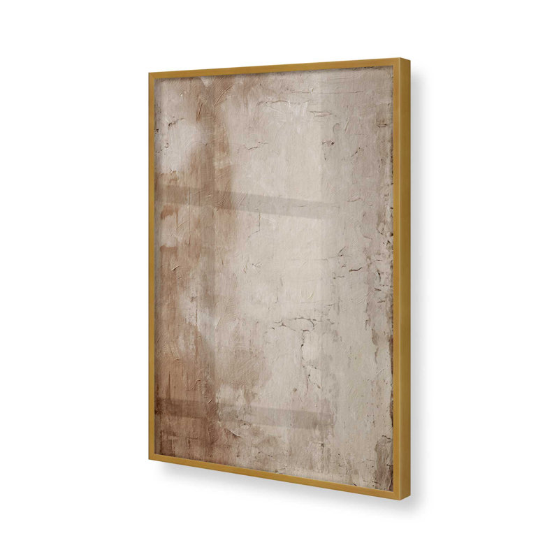 Fresco's Silent Tale I, Cadre simple en or poli, H 15,25 po x l 12,25 po
