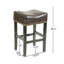 Ensemble de tabouret de comptoir en cuir élégant et confortable pour la maison ou le bureau