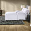 Ensembles de literie de luxe en satin de coton très grand, style brodé de qualité supérieure pour le confort de la maison