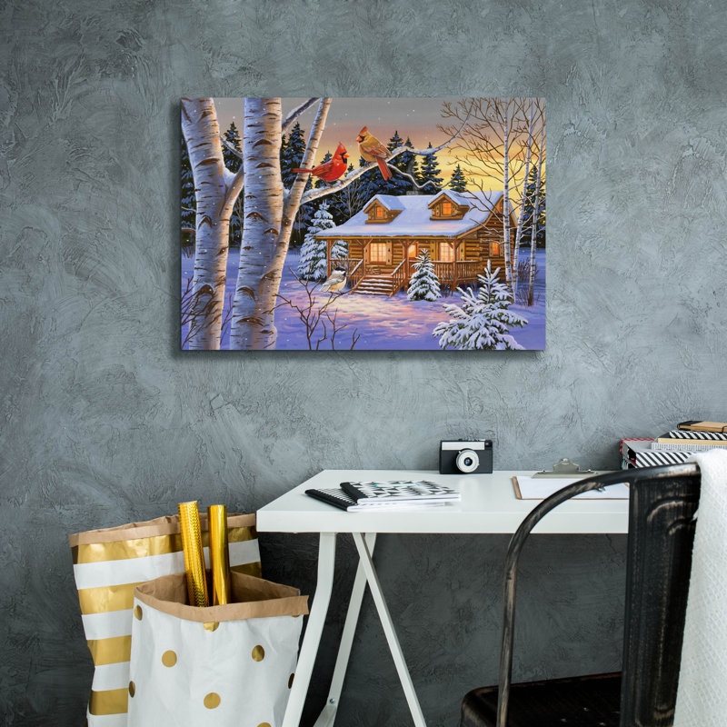 «Rustic Retreat» par William Vanderdasson, H 18 po x l 26 po x P 0,75 po