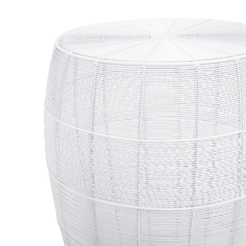 Bellarose Metal Side Table, White