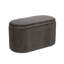 Ariana 76cm Wide Velvet Oval Solid Colour Ottoman with Storage-702669802