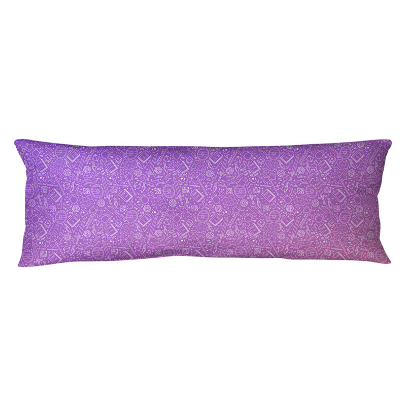 Coussin lombaire rpg, Bourre en polyester, Mauve / dégradé rose