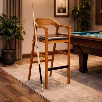 Kolpack Stationary Bar Stool - Chestnut Wire-Brush Finish