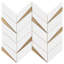 Vara Polished Marble And Brass Mosaic-640500534