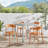 Nara Modern Stackable Dining Chair Set, No Assembly, Plastic Chair, Patio Chair, Suitable for Indoor and Outdoor Cafes and Restaurants (Set of 4)-674583280