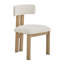 Chaises de salle à manger rembourrées sans accoudoirs avec pieds en métal (ensemble de 2)-119320490
