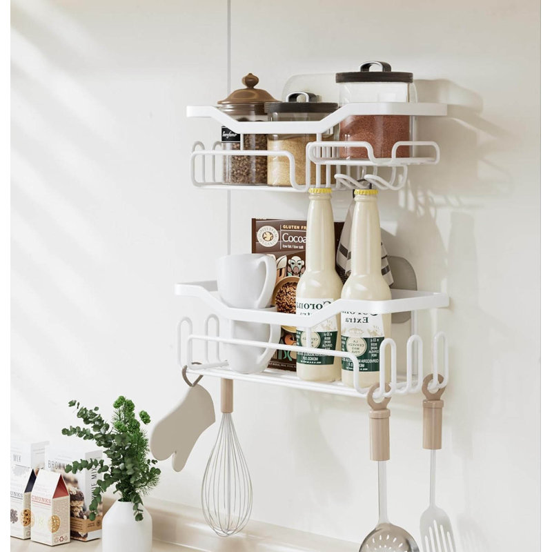 Wall Mounted Required Shower Caddy, White