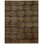 Qing Wool Geometric Area Rug in Brown/Gold