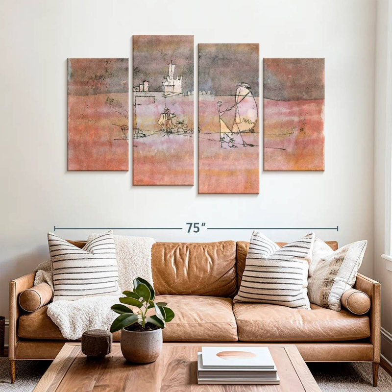 Leisha Episode Before An Arab Town, 42" H x 68" W