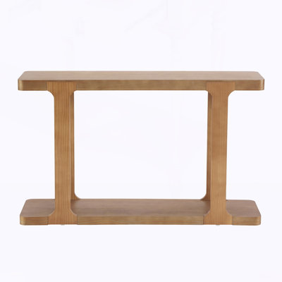 Minimalist Modern Console Table, Solid Wood Legs