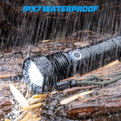 Rechargeable Flashlights 990,000 High Lumens - 2 Pack, Super Bright 12 Hours Long Life LED Flashlight With 5 Modes, High Powered Flash Light For Home, -  BEACHWATER POOL & SPA, LLC, B09WKBCP3W