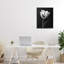 Giclée encadrée noire Modern Flower Stark, design by CAD Designs-182001534-182001535