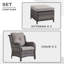 Chaise de patio avec coussins et repose-pieds Bonia Makenzley-1669703562