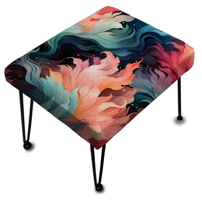 Coral Illusion - motif tropical - repose-pieds rectangulaire tropical