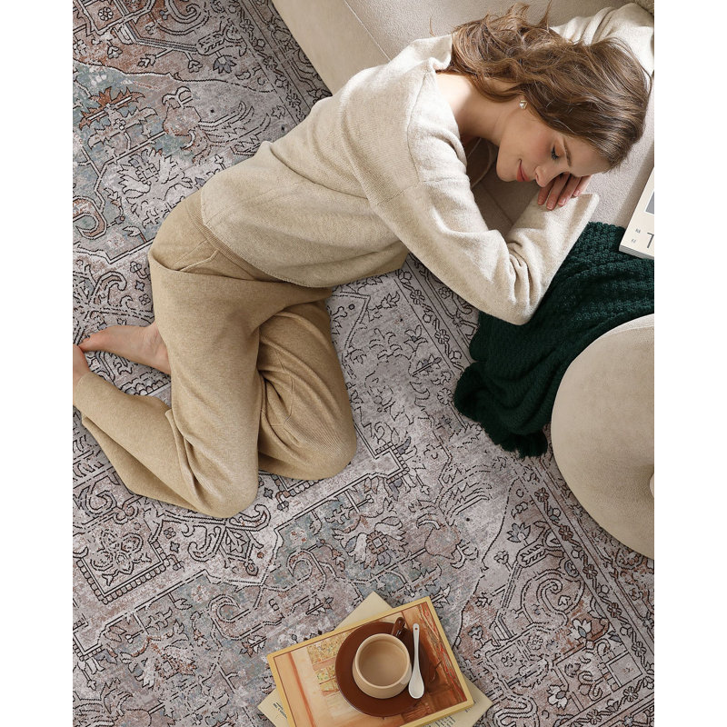 Tapis oriental, Rectangle 4 pi 11 po x 8 pi