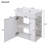 Modern Floating Bathroom Vanity With Ceramic Basin And Right Side Storage
