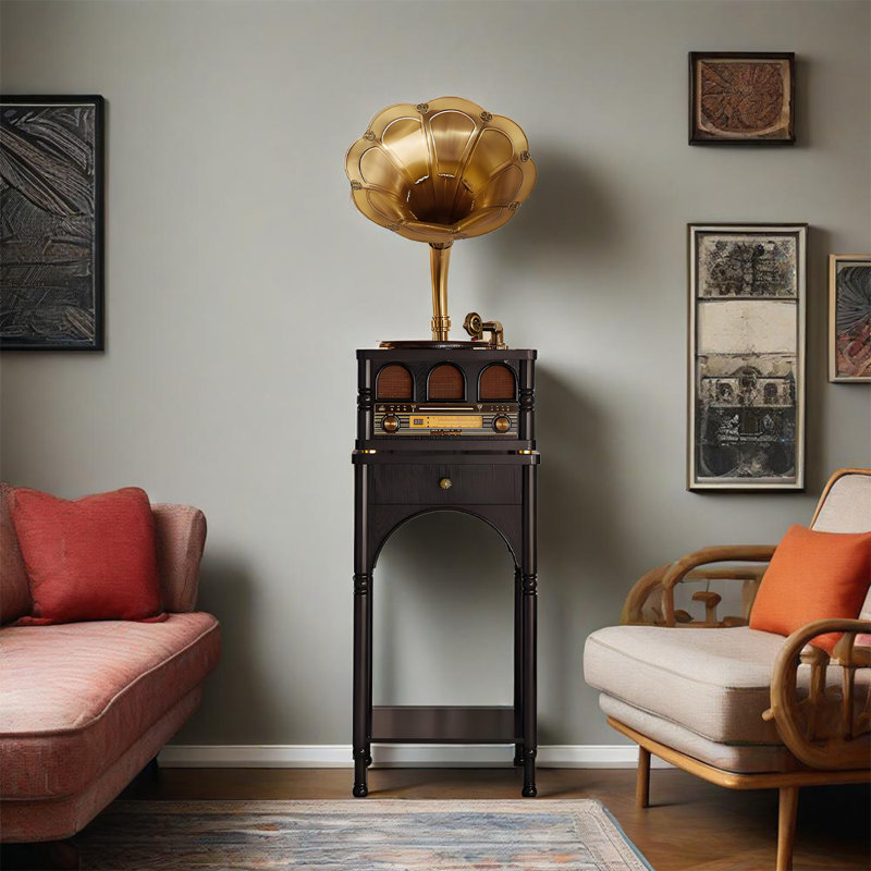 Phonographe intégré 67,72 po H 67,72 po
