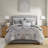 5 Piece Cotton Duvet Cover Set Grey King