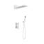 Système de douche, pomme de douche cascade avec douchette, robinet de douche mural pour salle de bain