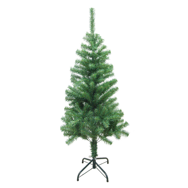 Arbre de Noël 4 pi avec 200 pointes et base en métal Evergreen