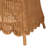 Bali & Pari Teresa Bohemian Light Honey Scalloped Arm Chair
