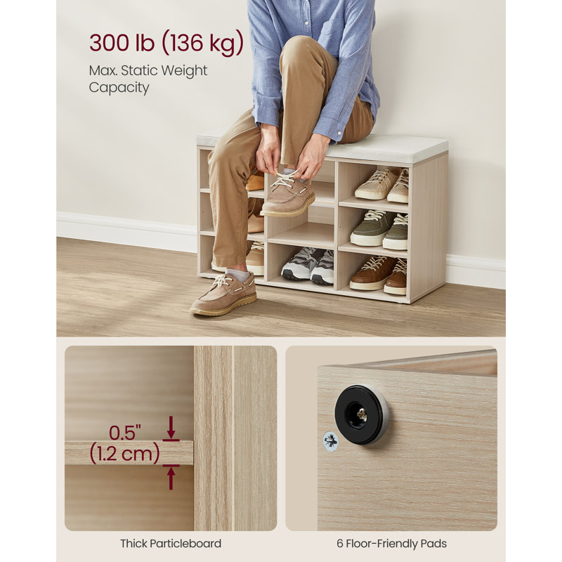 Arye 9 -Shelf Storage Cabinet, Natural Beige