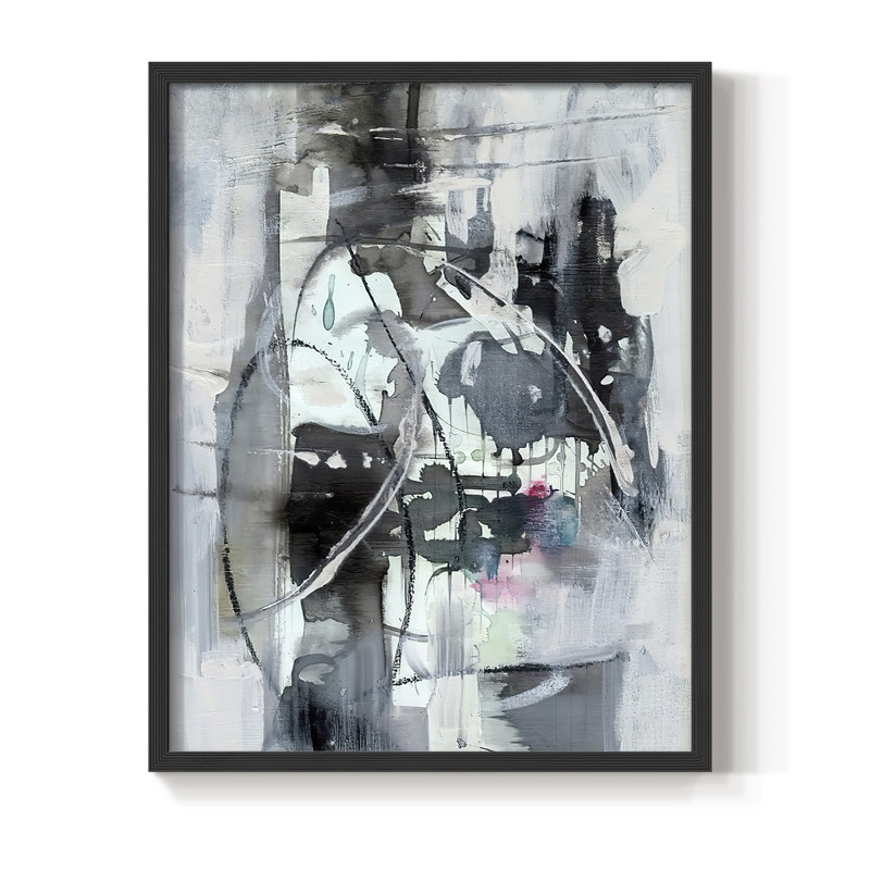 Indian Lore I, reproduction encadrée - bois massif, Noir, H 10 po x l 8 po
